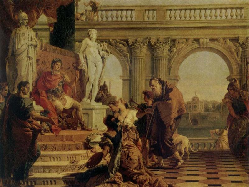 Giovanni Battista Tiepolo Maeccenas Presenting the Liberal Arts to Augustus china oil painting image